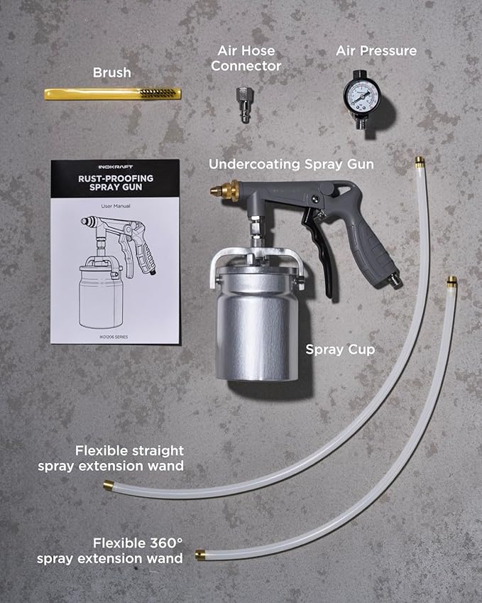 InoKraft Undercoating Spray Gun with Suction Feed Cup