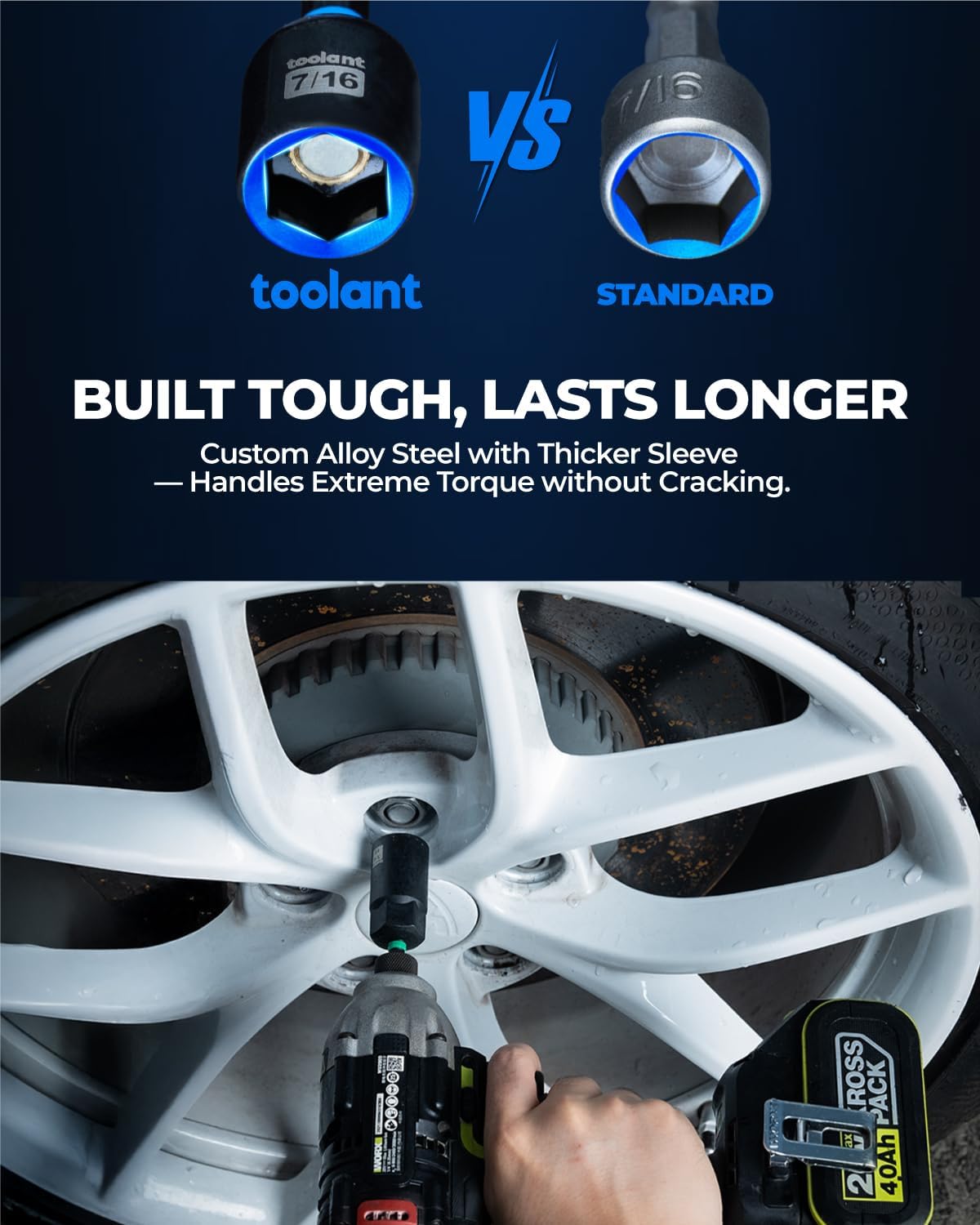 toolant Impact Magnetic Nut Driver Set, 38pcs