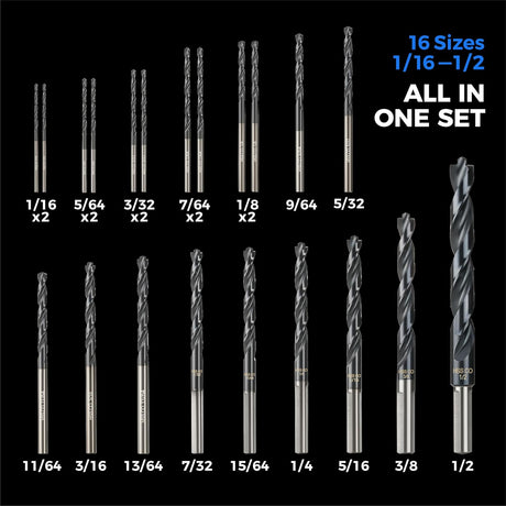 Pro M35 Noir-Ti Cobalt Drill Bit Set