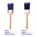 Flat Edge Paint Brush, Multiple Size, for Professional Painter and Home Owners Painting