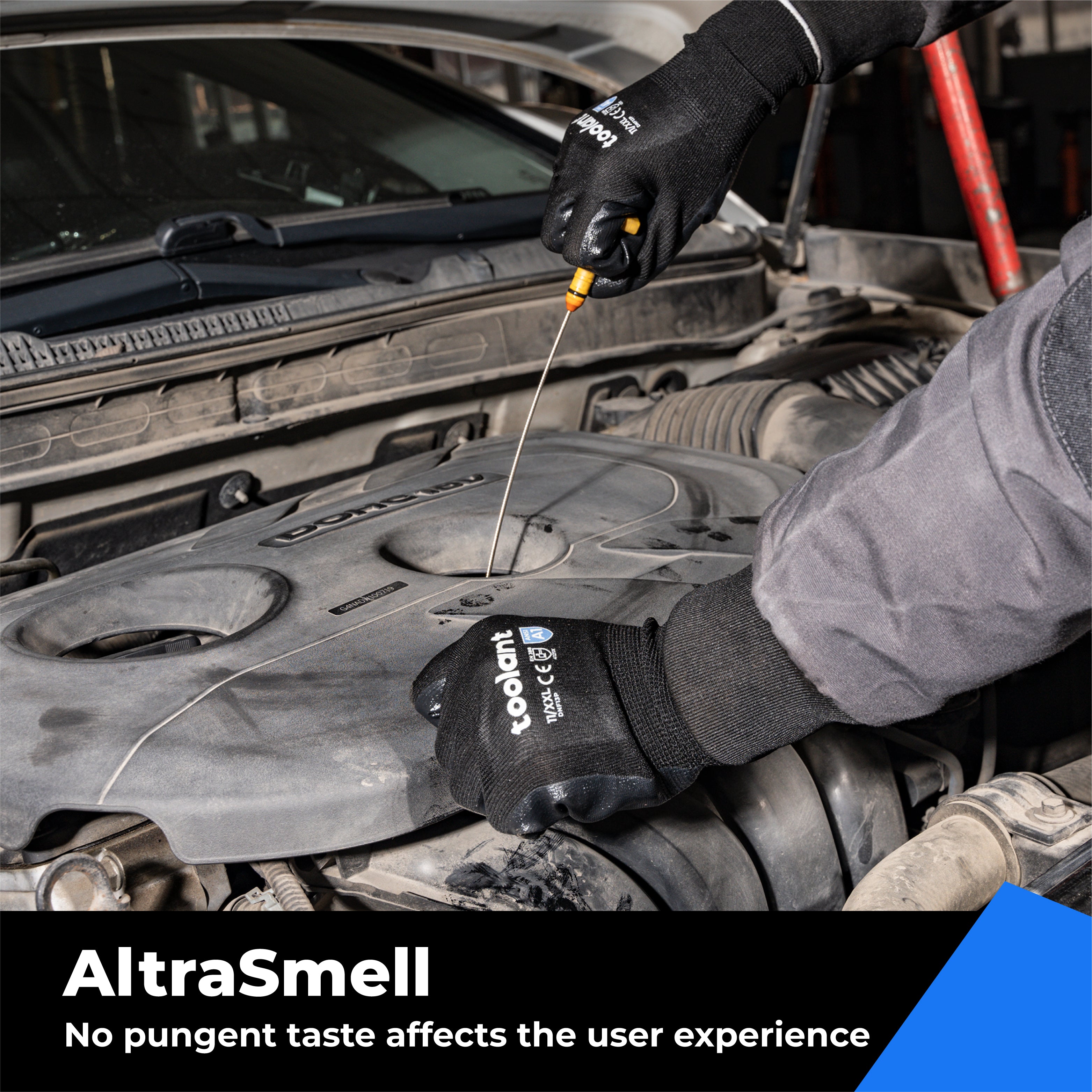 Nitrile Work Gloves with Firm Grip and Oil Resistance, 60-Pairs, For Small Business use