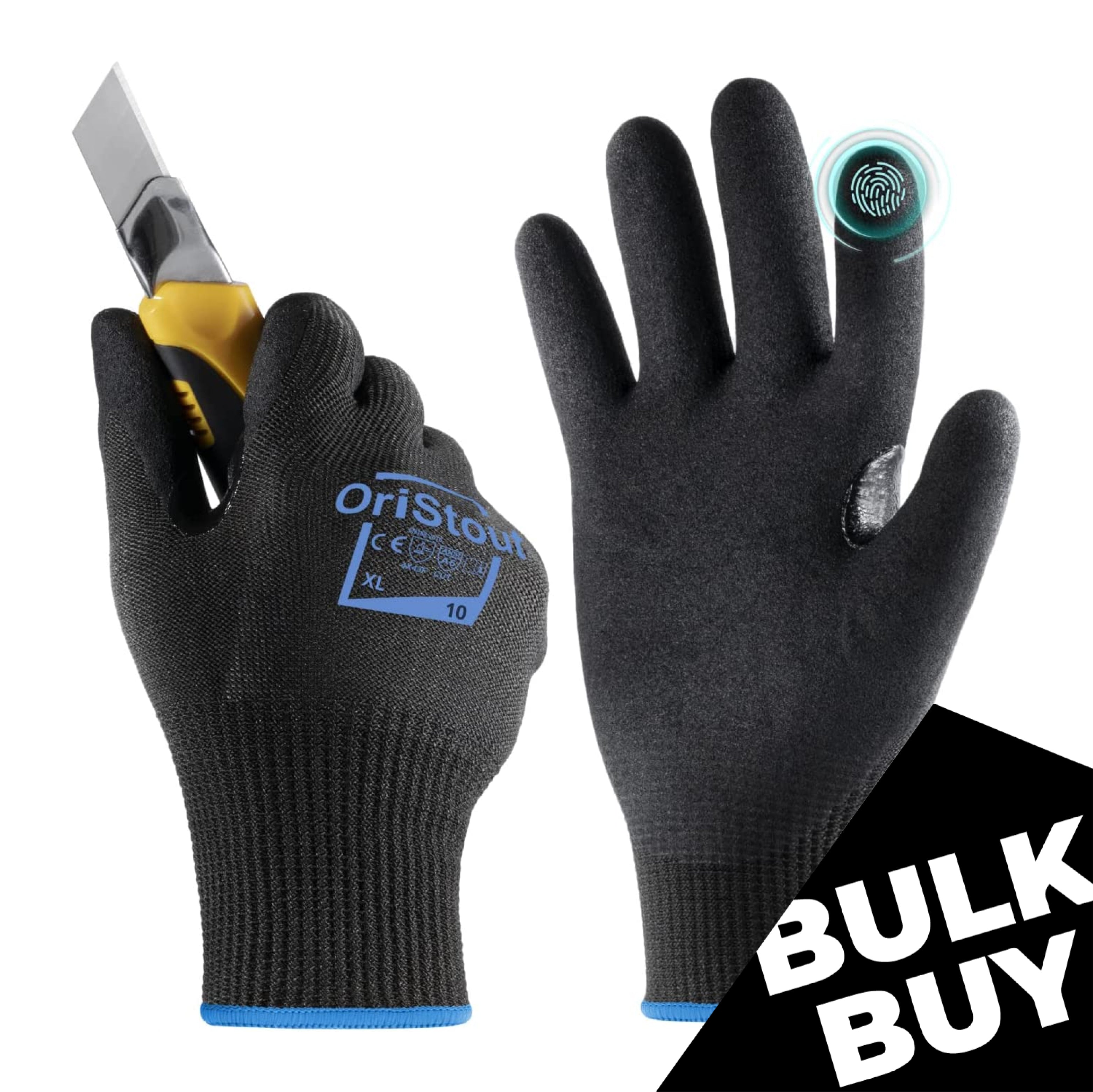 TASK GLOVES - Anti-Cut Gloves, composite cloth palm ANSI A6