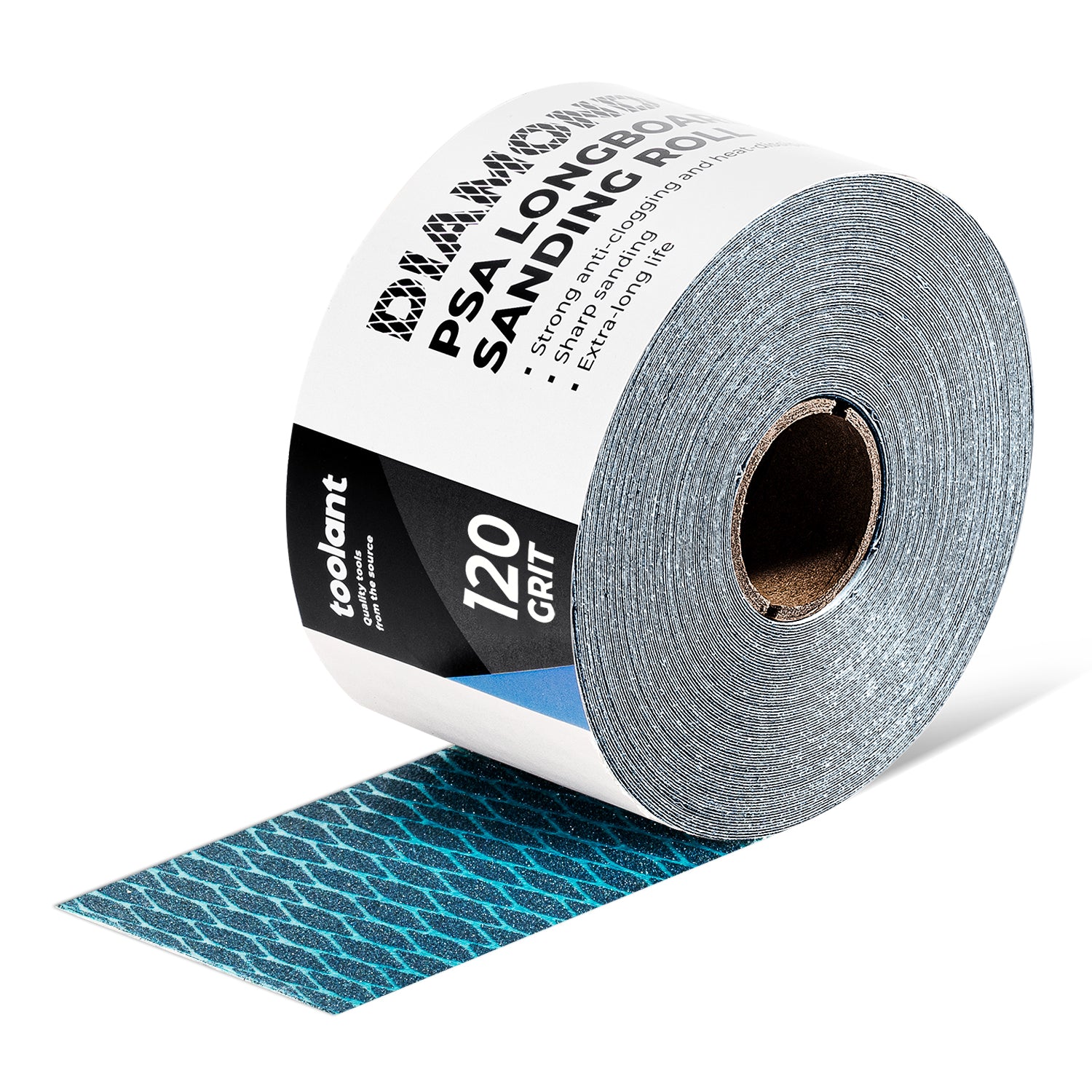 Diamond Shape Sandpaper Roll, 10 Yard Longboard Self Adhesive Sanding Blocks