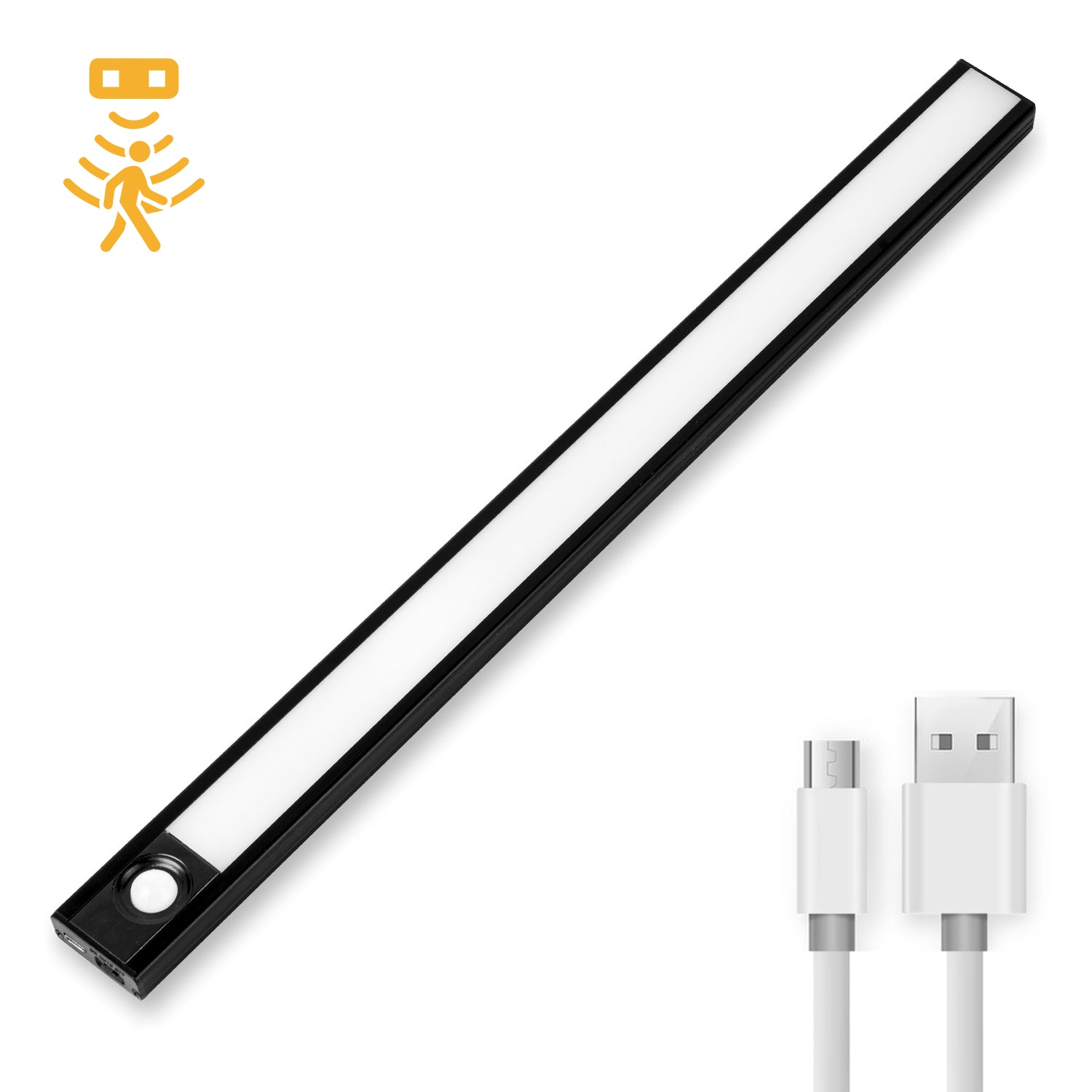Ultra-thin LED Cabinet Lights with Smart Motion Sensor, Wireless USB Rechargeable, Best for Closet, Cabinet, Storage Room