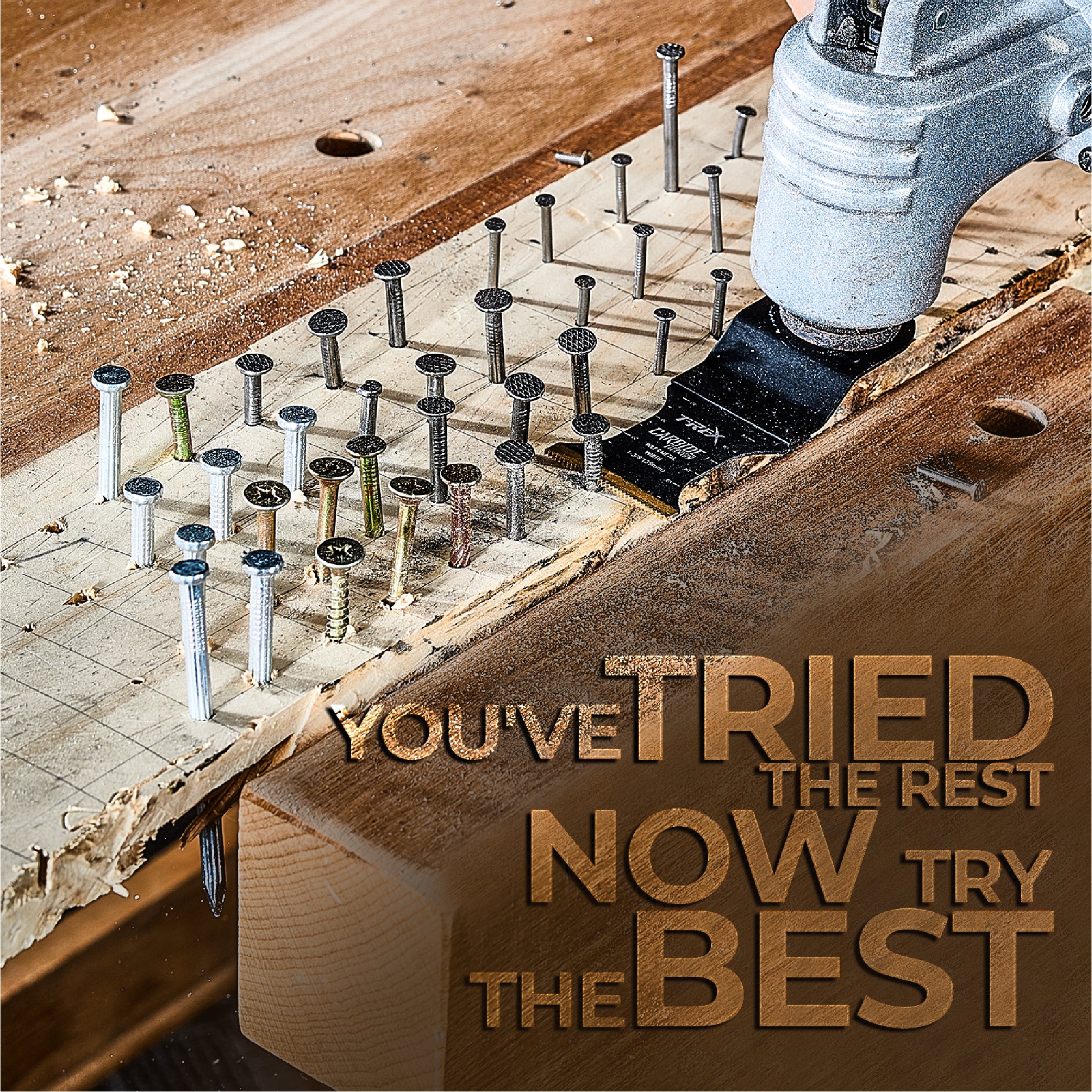 T-REX Carbide Teeth Oscillating Tool Blades with Titanium Coating