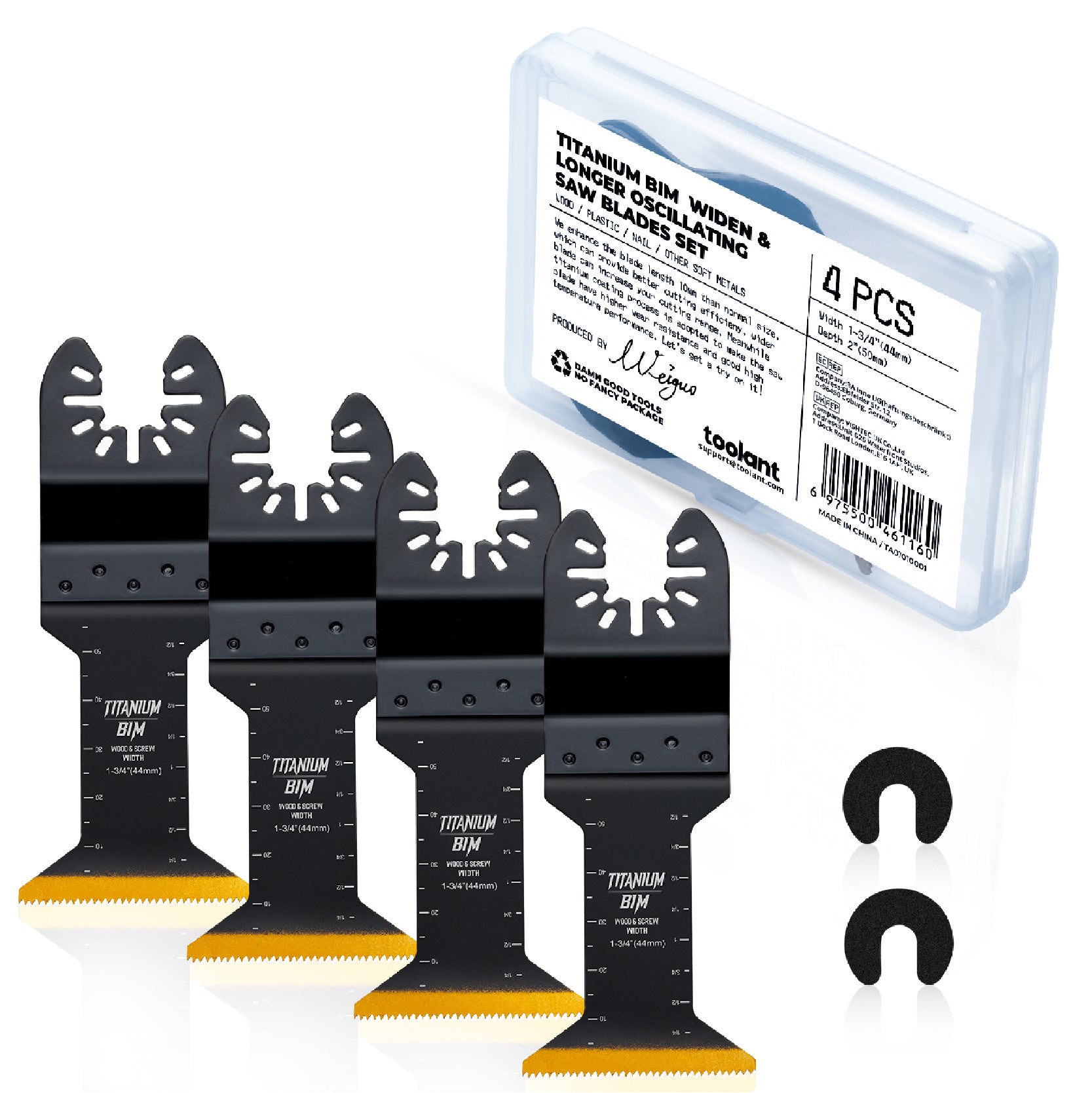 1-3/4" Titanium Extreme BIM Extra Long Oscillating Tool Blades