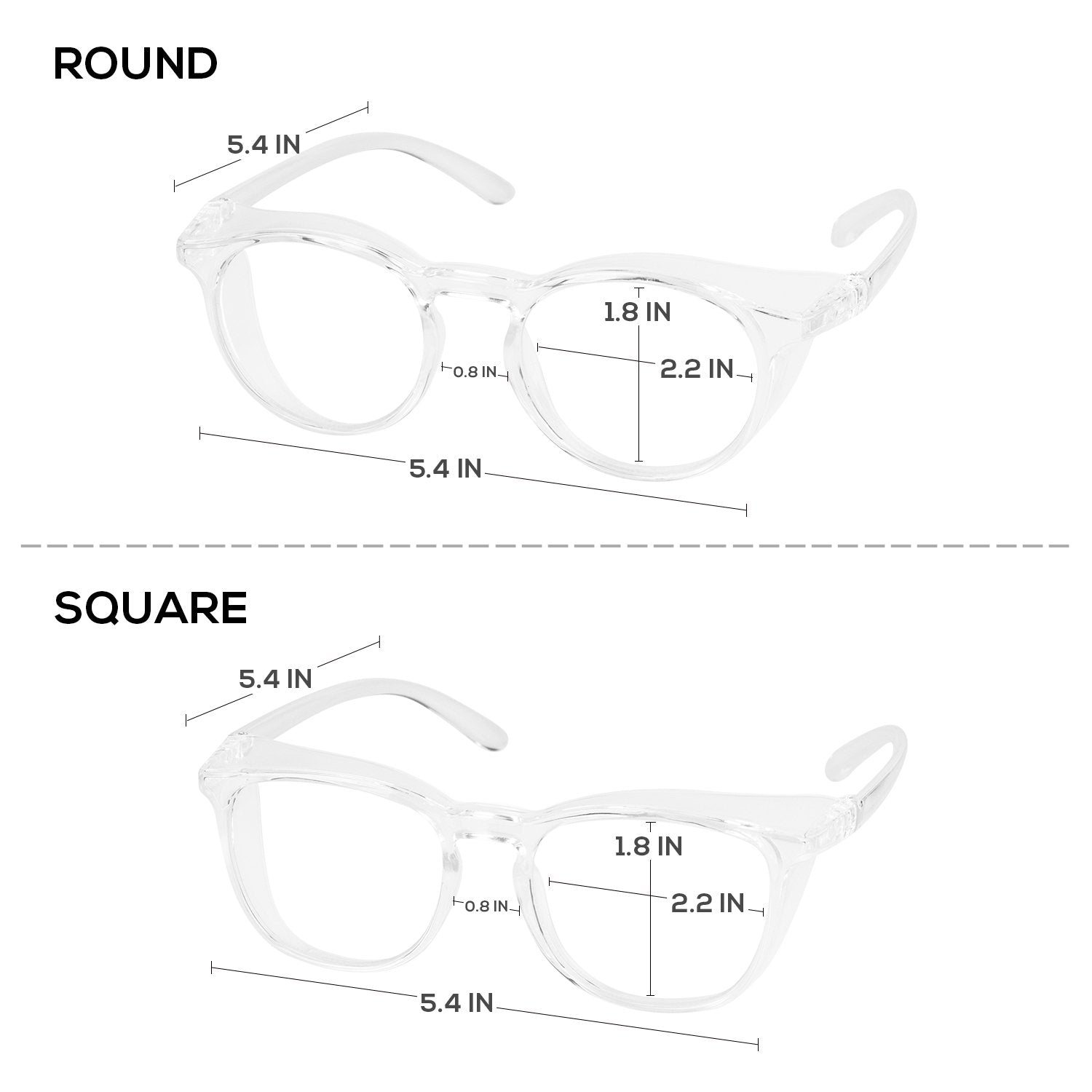 OriStout Stylish Safety Glasses, Anti-Fog, Blue Light Blocking, Goggles for Nurses