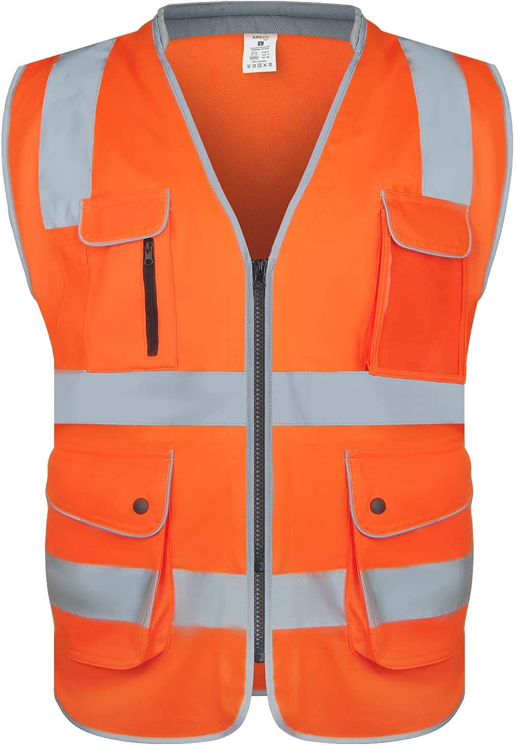 High Visibility Reflective Safety Vest with Pocket