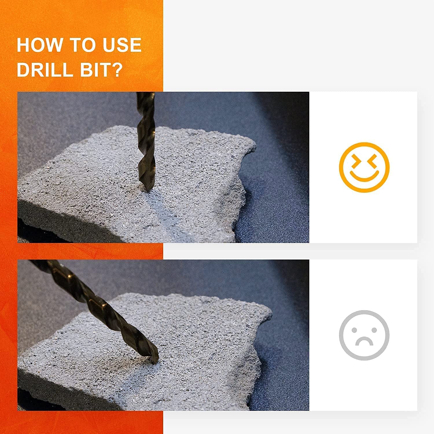 AugTouf Cobalt Twist Drill Bits, High Speed Steel - 13 Pcs