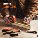TACKLIFE 145-piece Home Tool Kit 6.5Amp Hammer Drill, for Basic Home Repairing