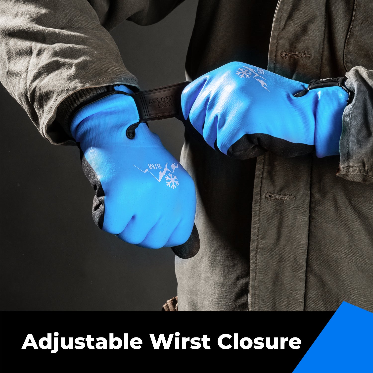 Heavy Duty Winter Work Gloves, Latex Fully Soaked, 100% Water Proof, Thermal Insulated Winter Dipped Work Gloves