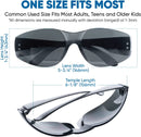 24/48 Value Pack Workwear Safety Glasses, Tinted Lense for Light Sensitive Eyes