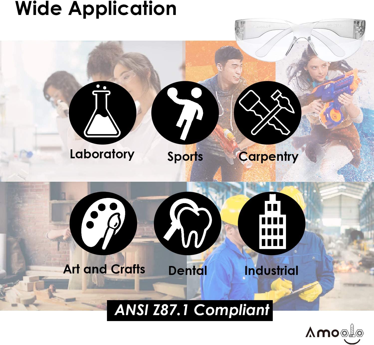 Lightweight Workwear Safety Glasses