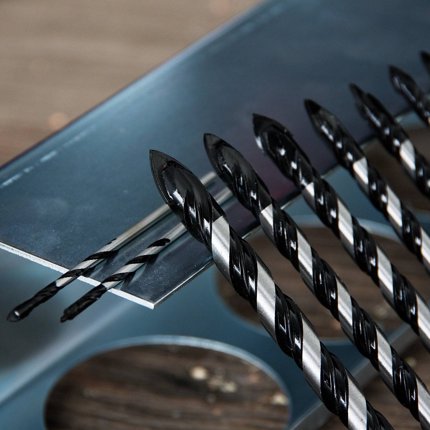 amoolo Carbide Tip Masonry Drill Bit Set, for Glass/Brick/Plastic/Cement/Wood/Tile/Etc