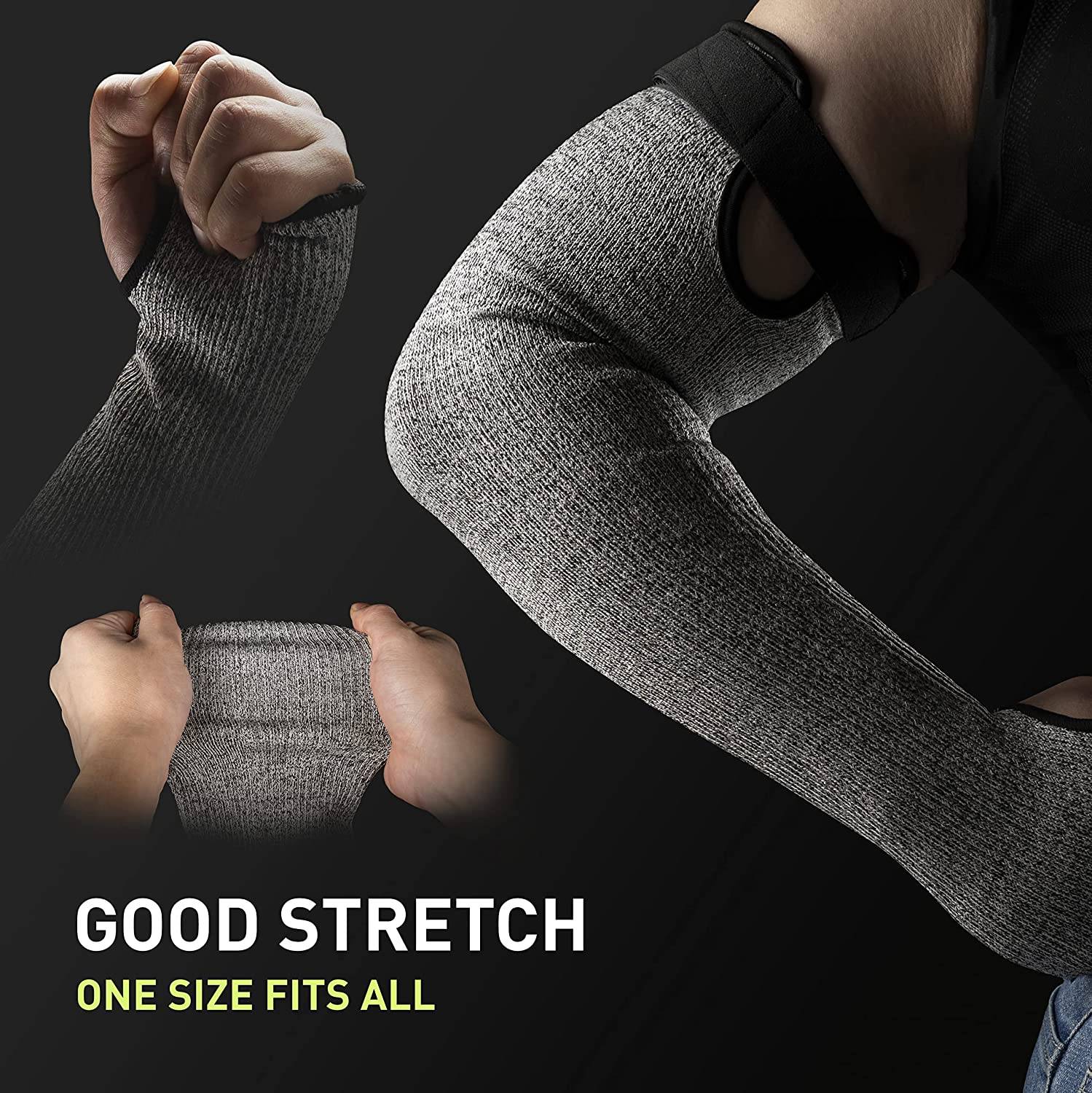 Kevlar® Cut Resistant Safety Sleeve with Thumb Hole