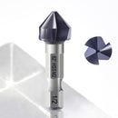 1/4” 3-Flute M2 Countersink Bit with TiAlN Coating for Soft Metal and Wood