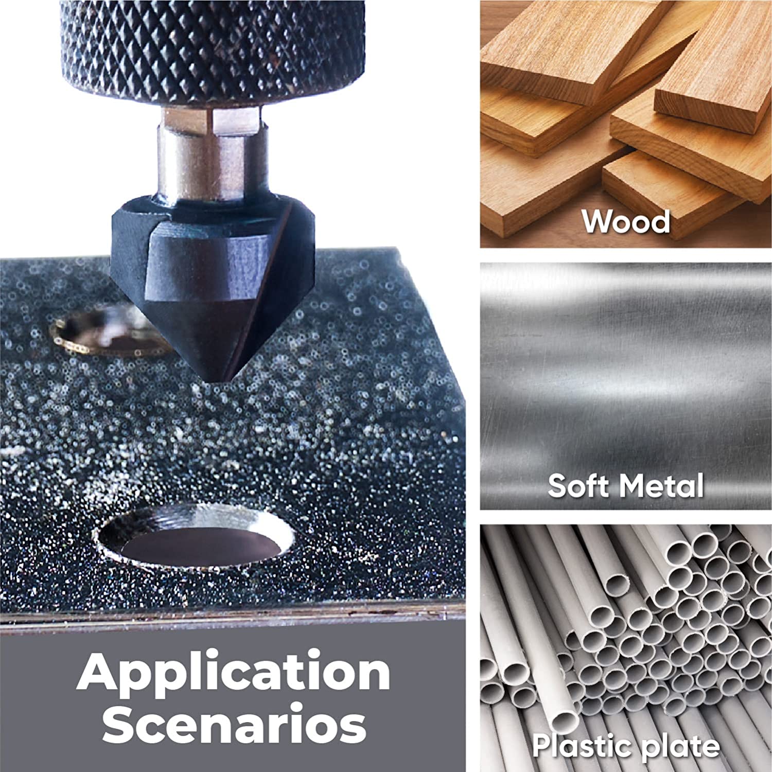 Countersink Bit for wood, soft metal, plastic