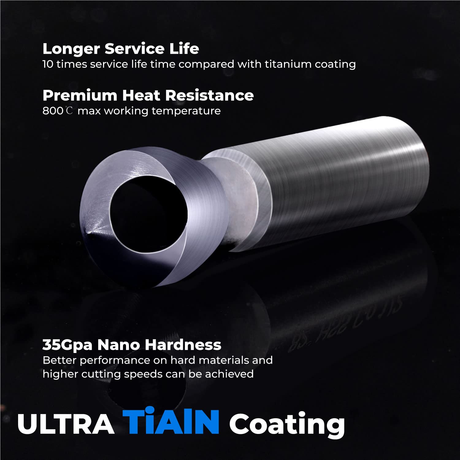M35 High-speed Steel Cobalt Countersink Bit with TiAlN Coating for Hard Metal