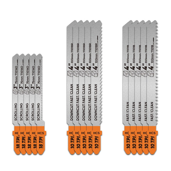 Augtouf T-Shank Jigsaw Blades for Wood Metal Multi-purpose