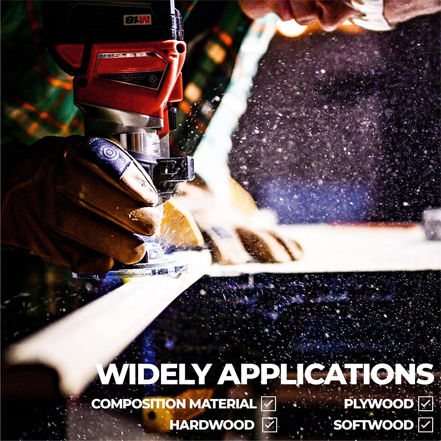 Wide application router bits