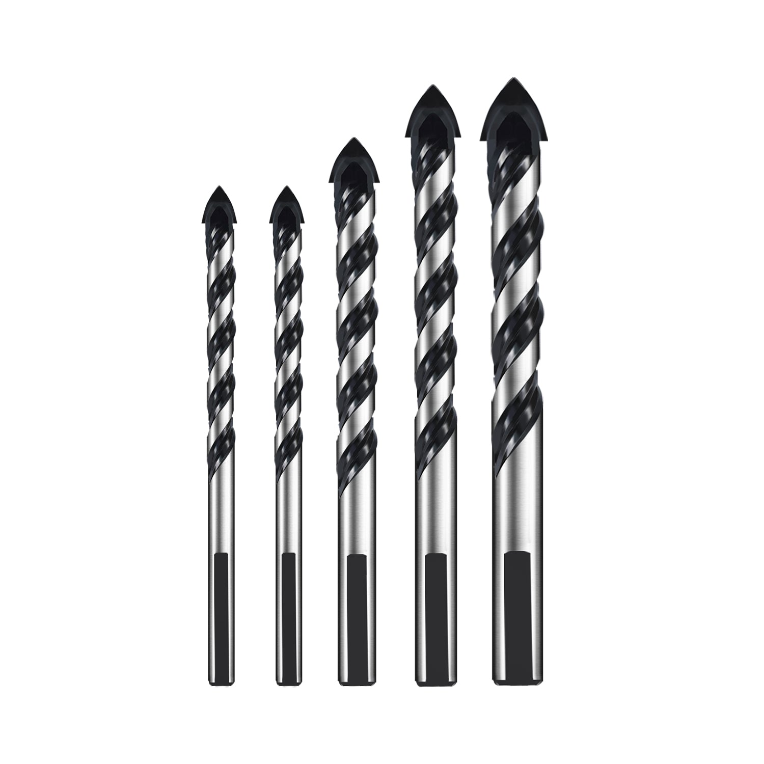 Carbide Tip Masonry Drill Bit Set_AMSD200-5pcs