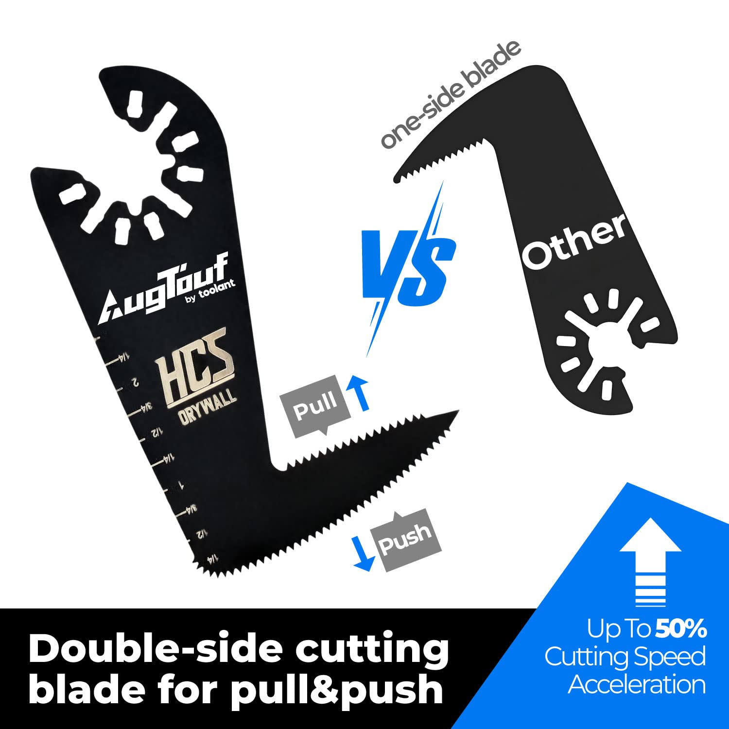 Drywall Double-sided Oscillating Saw Blade - 2pcs