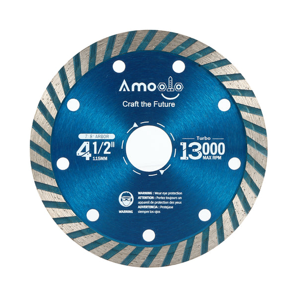 4 in. Professional Turbo Cut Diamond Blade for Cutting Granite, Marble,  Concrete, Stone, Brick and Masonry (10-Pack)