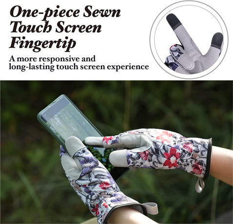 Thorn Proof Gardening Gloves for Women, Breathable and Touchscreen