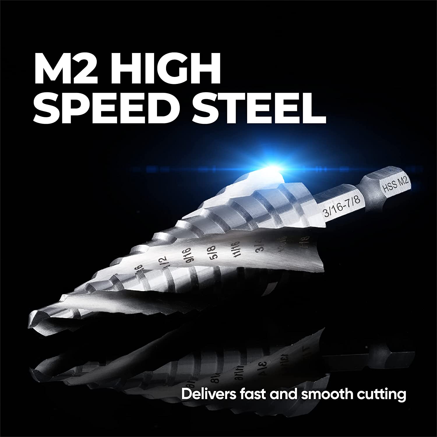 M2 High Speed Steel Step Drill Bits