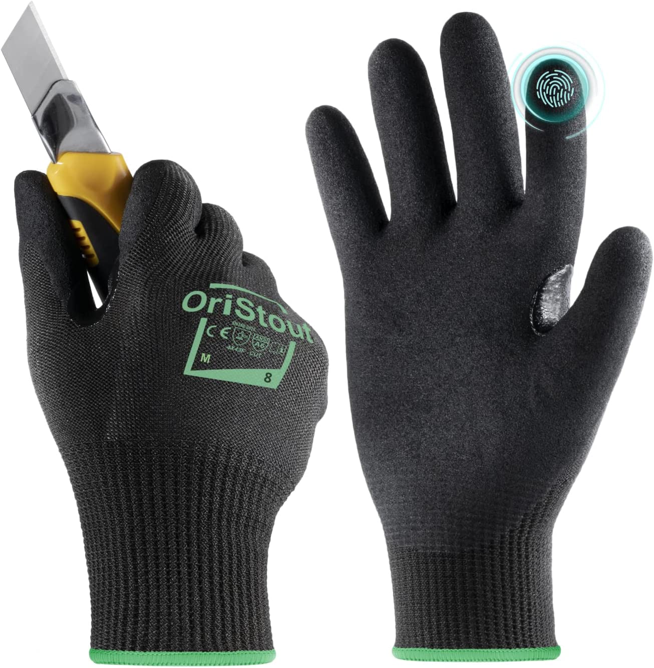  GORILLA GRIP Work Gloves with Grip, All Purpose Gloves