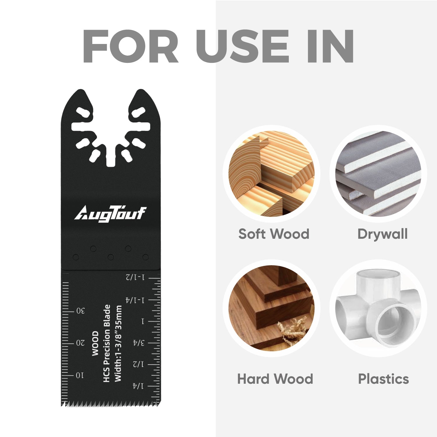 Oscillating Tool Blades, Bulk Cutting Set_Compatible Material