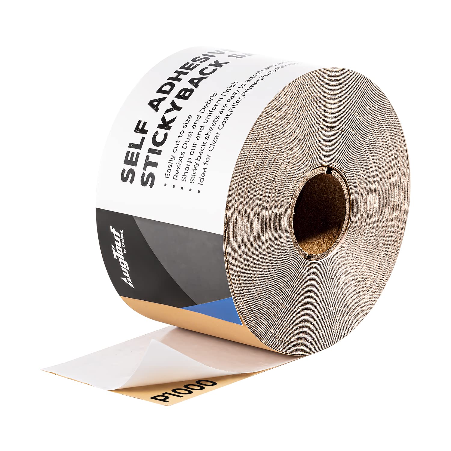 80-1000 Grit Sandpaper Roll, 20 Yard Longboard Self Adhesive Sanding Blocks