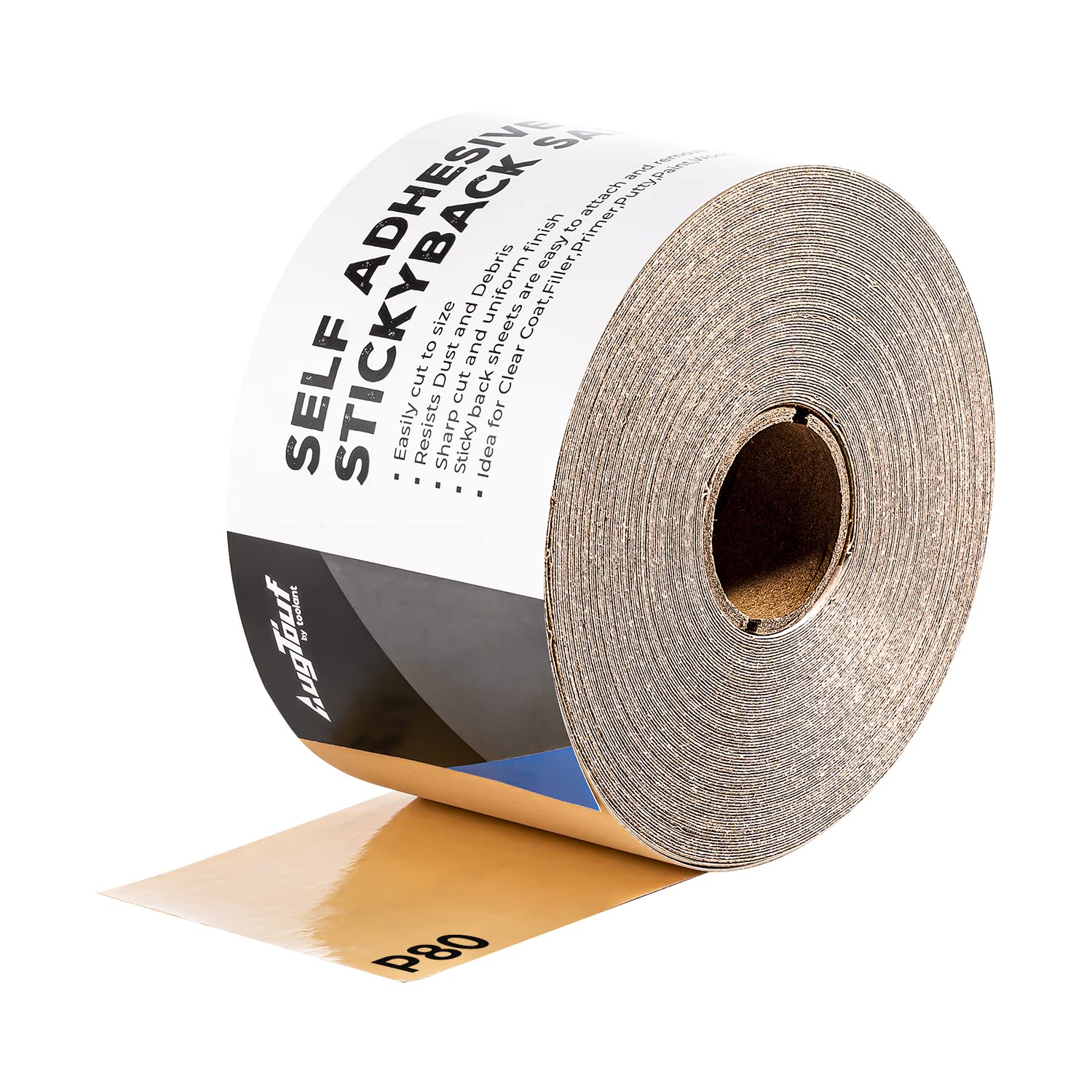 80-1000 Grit Sandpaper Roll, 20 Yard Longboard Self Adhesive Sanding Blocks