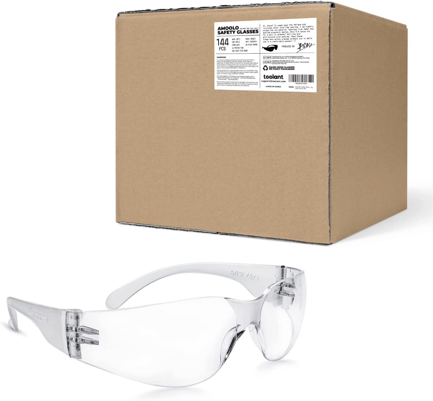 Lightweight Workwear Safety Glasses