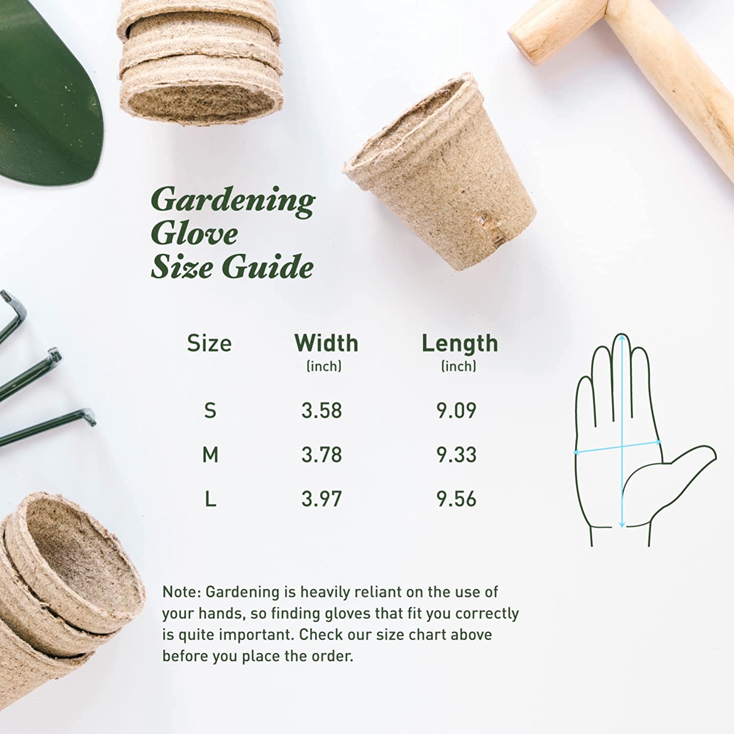 Thorn Proof Gardening Gloves for Women, Breathable and Touchscreen in size small, medium and large