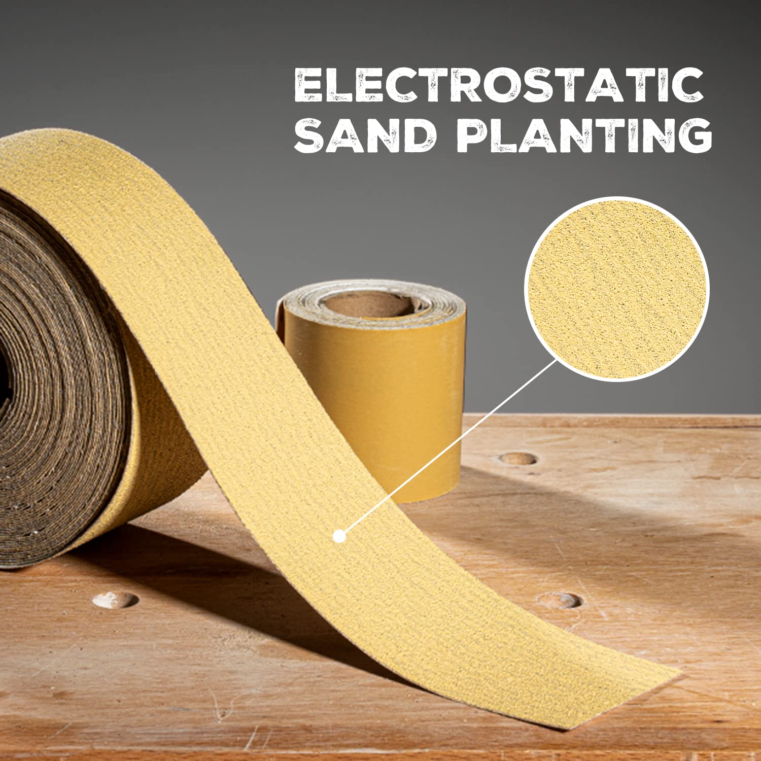 80-1000 Grit Sandpaper Roll, 20 Yard Longboard Self Adhesive Sanding Blocks