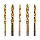 Titanium Drill Bit Set, Premium HSS Drill Bit Set for Metal, Steel, Wood, Plastic, Aluminum Alloy