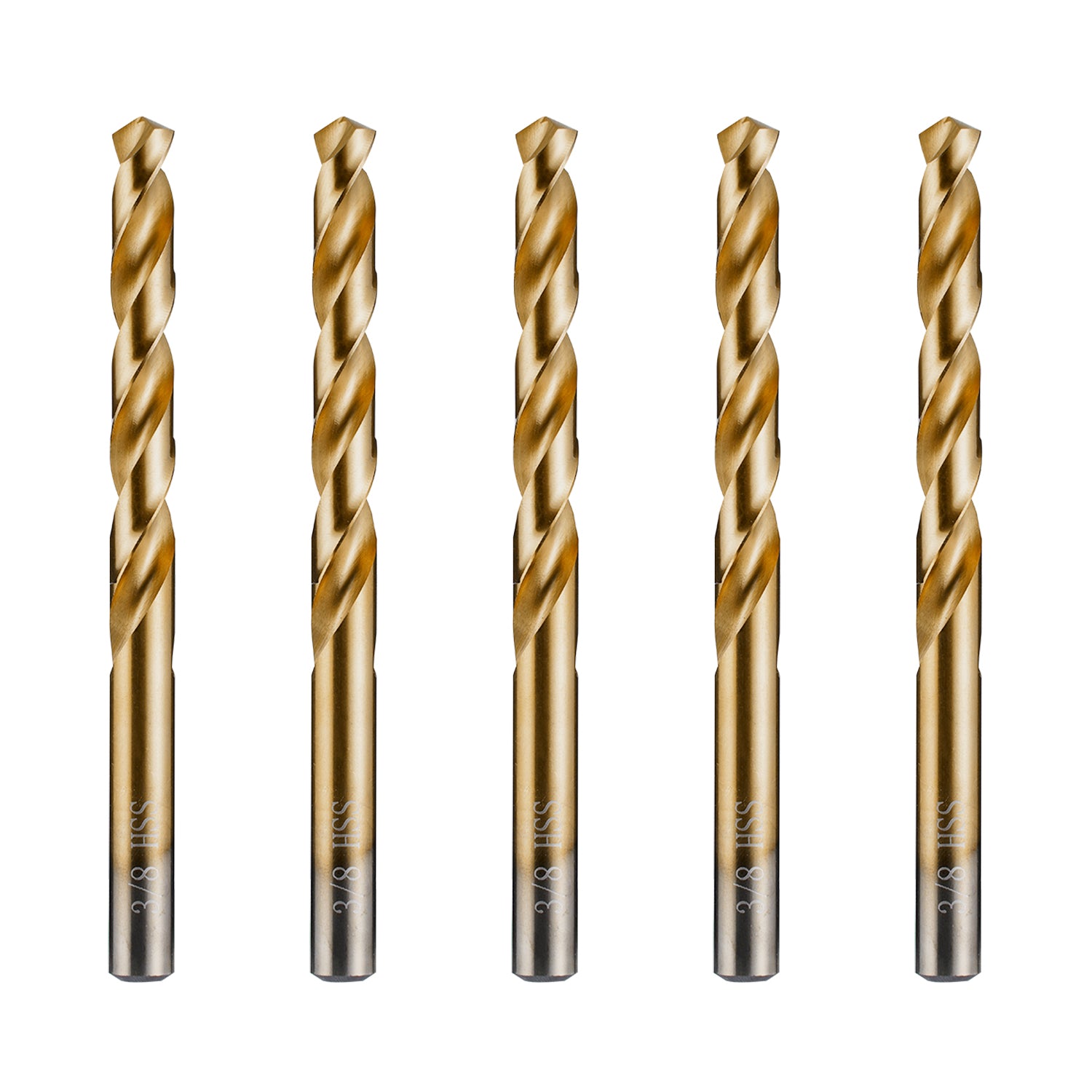 Titanium Drill Bit Set, Premium HSS Drill Bit Set for Metal, Steel, Wood, Plastic, Aluminum Alloy