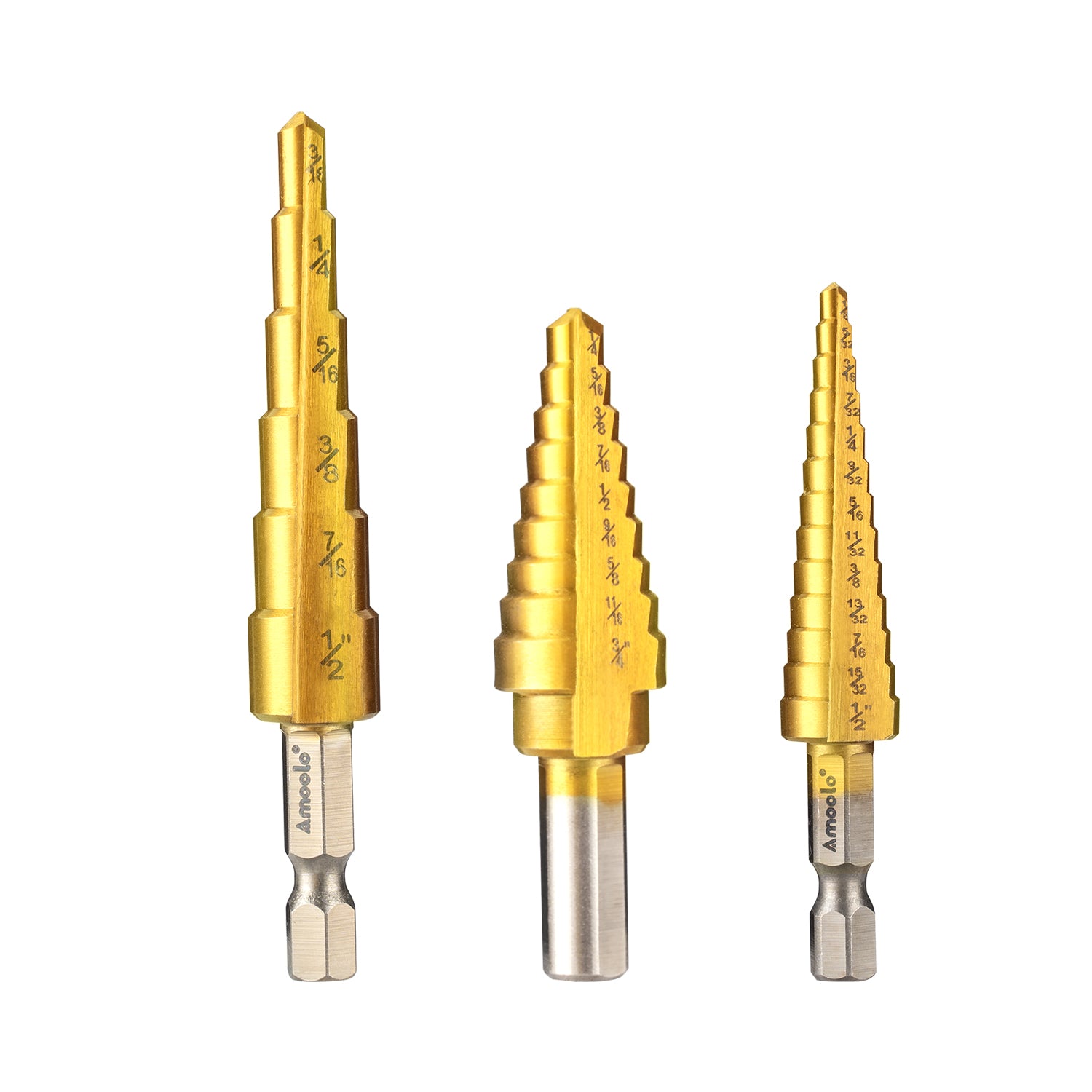 Titanium Step Drill Bit Set_AST1909-3PCS