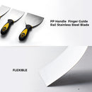 Stainless Steel Putty Knife Set, 3 Pcs, Good for Drywall Spackle, Taping, Scraping Paint