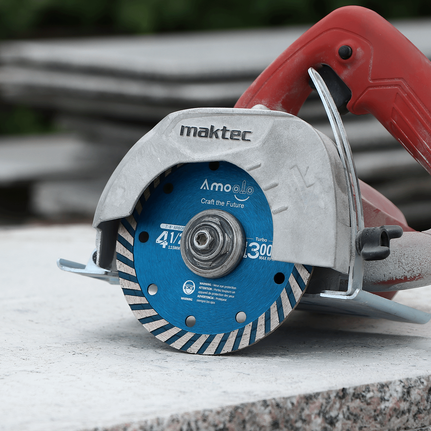 amoolo Turbo Diamond Saw Blade, for Porcelain, Tile, Brick, Granite and Concrete