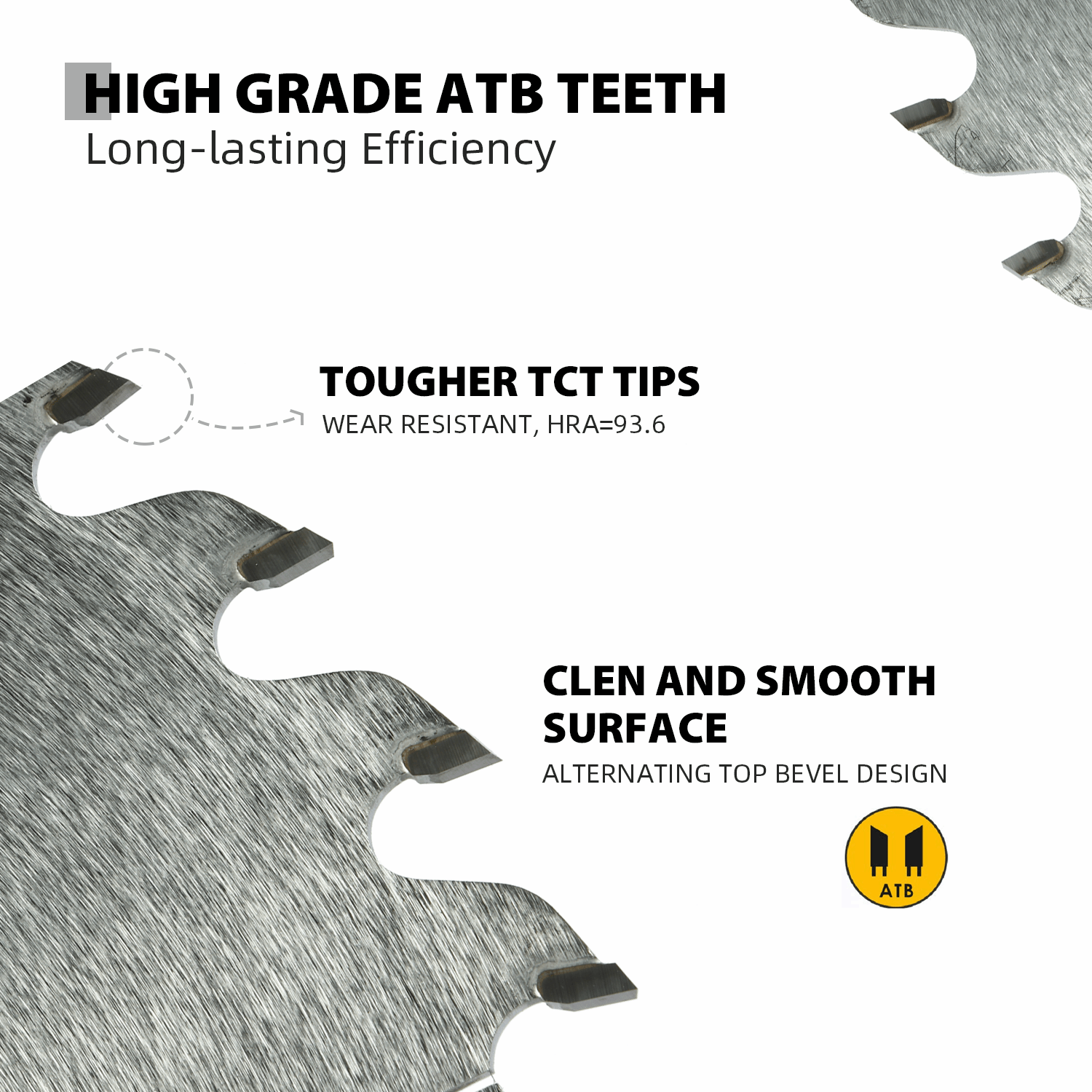amoolo 10 Inch Apex Circular Saw Blade, Japanese Edge, ATB Teeth, for Cross Cutting, for Wood and Plastic