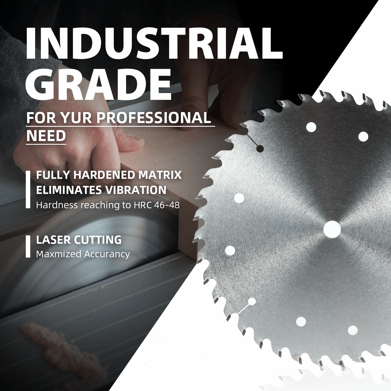 amoolo 10 Inch Apex Circular Saw Blade, Japanese Edge, ATB Teeth, for Cross Cutting, for Wood and Plastic