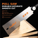 AugTouf Japanese Pull Saw Hand Saw,10" Ryoba Double Edge Flush Cut Saw with SK5 10&18TPI Blade for Woodworking