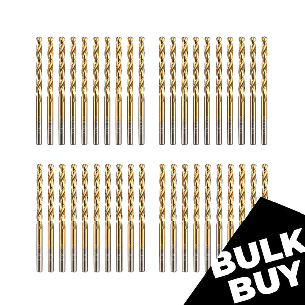 [Bulk Buy] Titanium Drill Bit Set for Metal, Steel, Wood, Plastic, Aluminum Alloy