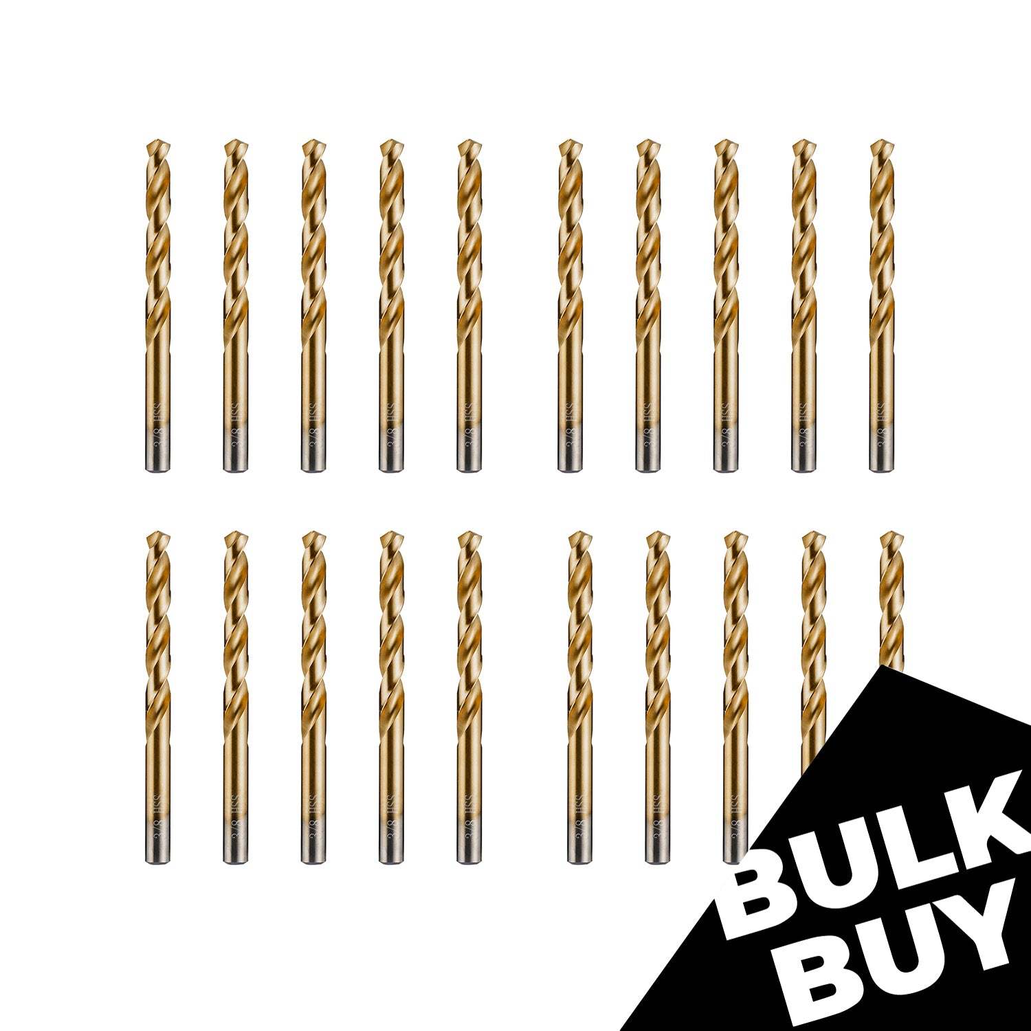 [Bulk Buy] Titanium Drill Bit Set for Metal, Steel, Wood, Plastic, Aluminum Alloy