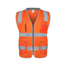 amoolo High Visibility Reflective Safety Vest, 9 Pockets and Padded Neck