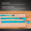 FreeForm All-Purpose Grip-Free Paint Brush, Revolutionary Fatigue Free, Wrist Pain-Free, Great Gift Choice